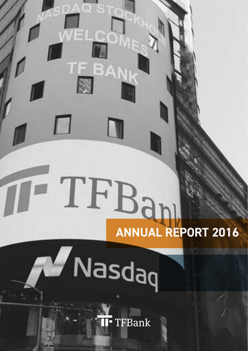 Thumbnail TF Bank AB Annual Report 2016