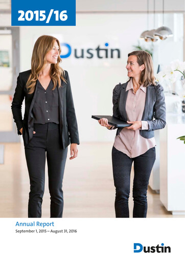 Thumbnail Dustin Group Annual Report 2015-2016