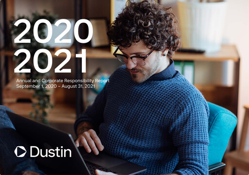 Thumbnail Dustin Group Annual Report 2020-2021