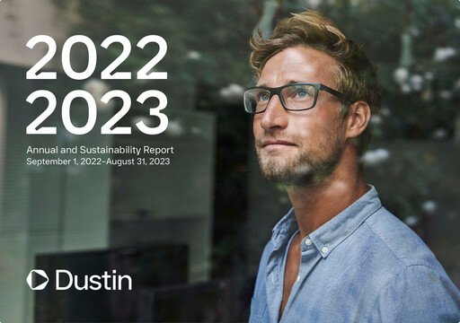 Thumbnail Dustin Group Annual Report 2022-2023