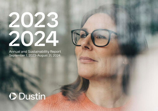 Thumbnail Dustin Group Annual Report 2023-2024
