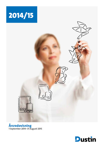Thumbnail Dustin Group Annual Report 2014-2015