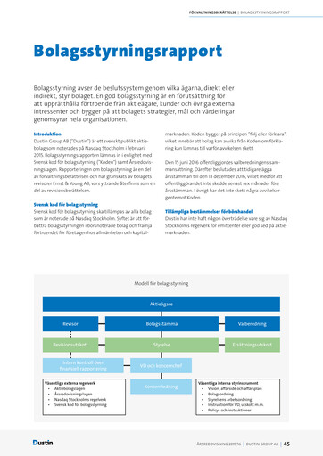Thumbnail Dustin Group Annual Report 2015-2016