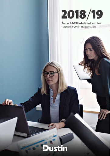 Thumbnail Dustin Group Annual Report 2018-2019