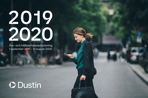 Thumbnail Dustin Group Annual Report 2019-2020