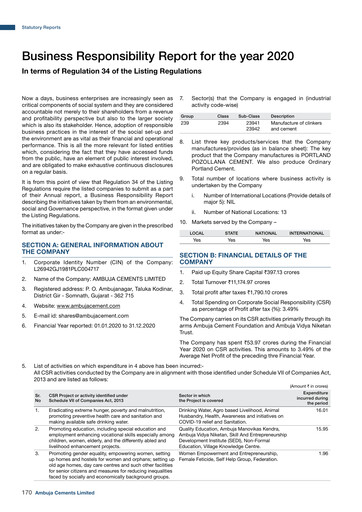 Thumbnail Ambuja Cements
 ESG Report 2020