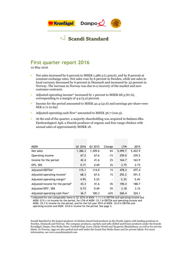 Thumbnail Scandi Standard AB Quarterly Report 2016-q1