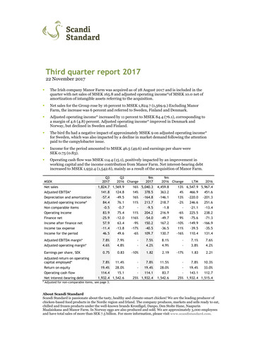 Thumbnail Scandi Standard AB Quarterly Report 2017-q3