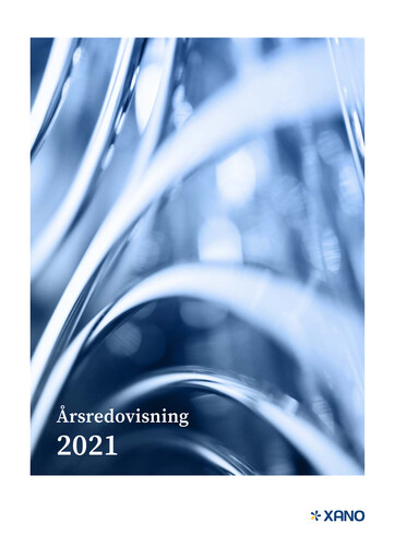 Thumbnail XANO Industri Annual Report 2021