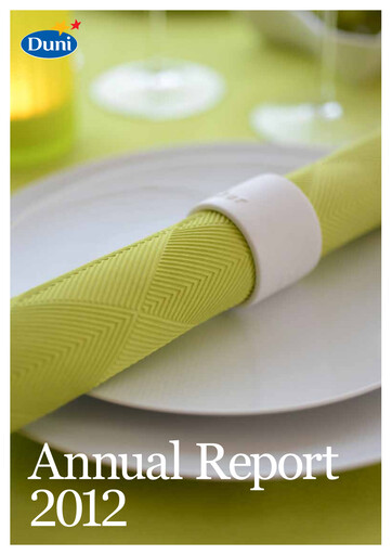 Thumbnail Duni AB Annual Report 2012