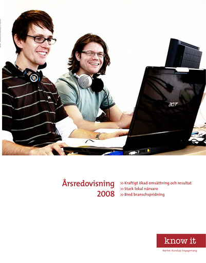 Thumbnail Knowit Annual Report 2008