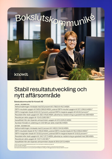 Thumbnail Knowit Quarterly Report 2025-q4