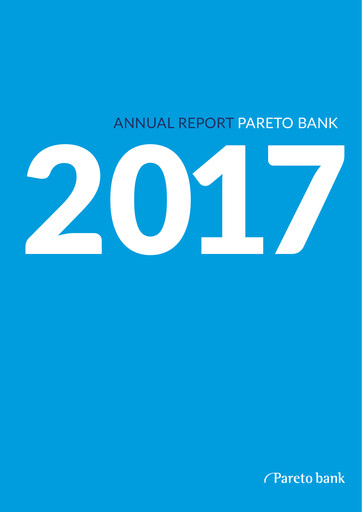 Thumbnail Pareto Bank Annual Report 2017