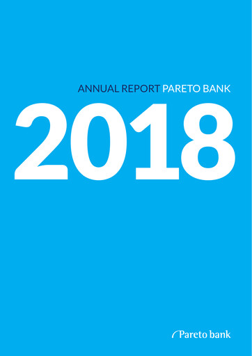 Thumbnail Pareto Bank Annual Report 2018