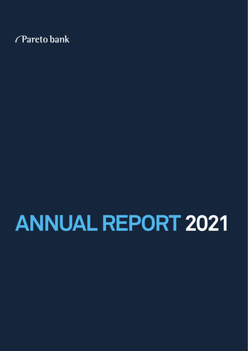 Thumbnail Pareto Bank Annual Report 2021
