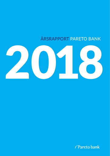 Thumbnail Pareto Bank Annual Report 2018