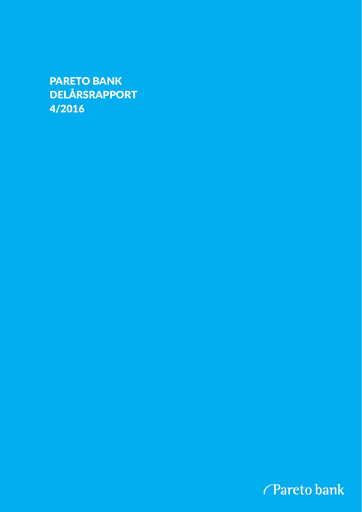 Thumbnail Pareto Bank Quarterly Report 2016-q4