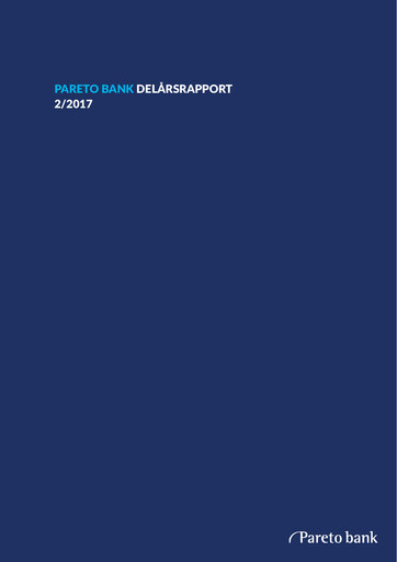 Thumbnail Pareto Bank Quarterly Report 2017-q2