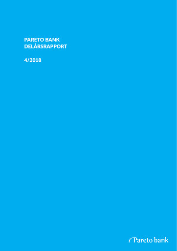 Thumbnail Pareto Bank Quarterly Report 2018-q4