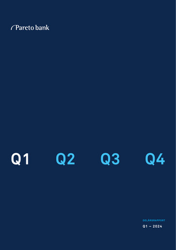 Thumbnail Pareto Bank Quarterly Report 2024-q1