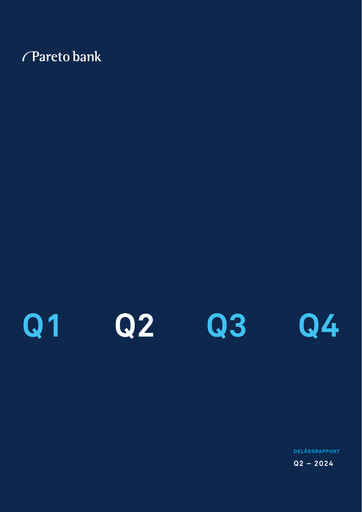 Thumbnail Pareto Bank Quarterly Report 2024-q2