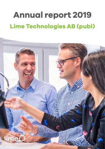 Thumbnail Lime Technologies AB Annual Report 2019