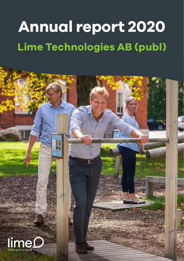 Thumbnail Lime Technologies AB Annual Report 2020