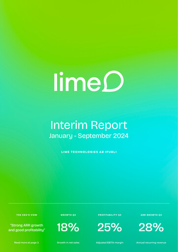 Thumbnail Lime Technologies AB Quarterly Report 2024-q3