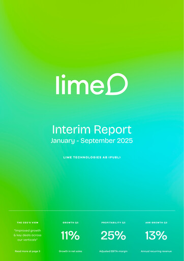 Thumbnail Lime Technologies AB Quarterly Report 2025-q3