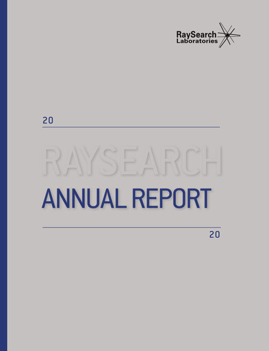 Miniature RaySearch Laboratories AB Rapport annuel 2020