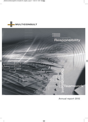 Thumbnail Multiconsult Annual Report 2012