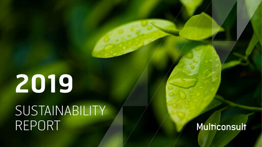 Thumbnail Multiconsult Sustainability Report 2019