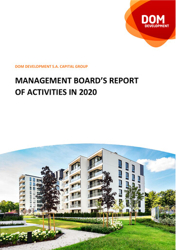 Thumbnail Dom Development Annual Report 2020