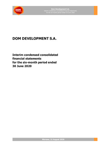 Thumbnail Dom Development Half-year Report 2020-h1