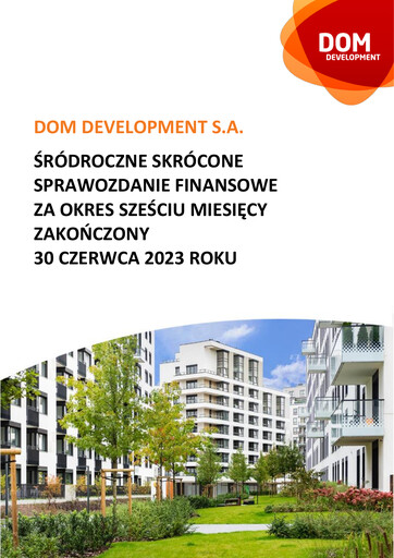 Thumbnail Dom Development Half-year Report 2023-h1