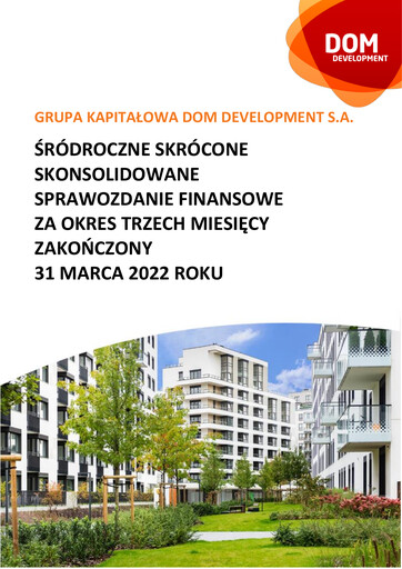 Thumbnail Dom Development Quarterly Report 2022-q1