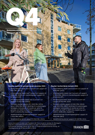 Thumbnail Fastighets AB Trianon Quarterly Report 2021-q4
