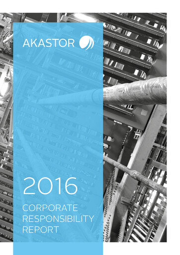 Miniature Akastor ASA Rapport ESG 2016