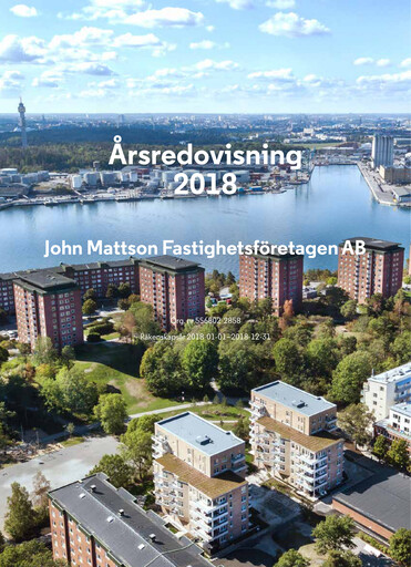 Thumbnail John Mattson Fastighetsföretagen Annual Report 2018