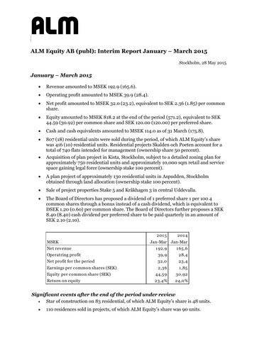 Thumbnail ALM Equity Quarterly Report 2015-q1