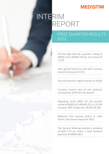 Thumbnail Medistim Quarterly Report 2022-q1