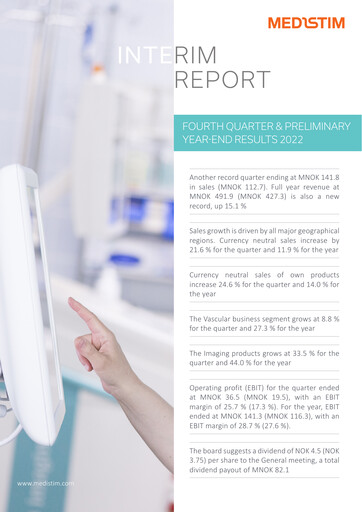 Thumbnail Medistim Quarterly Report 2022-q4