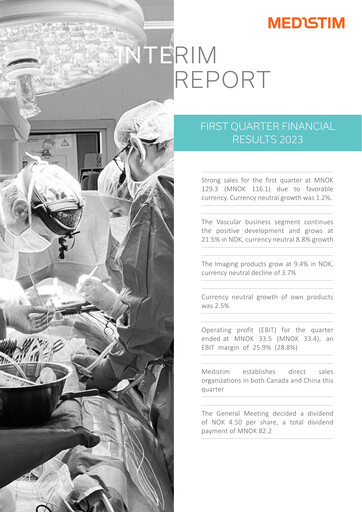 Thumbnail Medistim Quarterly Report 2023-q1