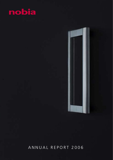 Thumbnail Nobia AB Annual Report 2006