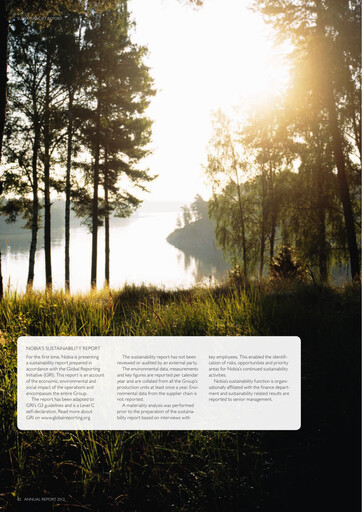 Thumbnail Nobia AB Sustainability Report 2012