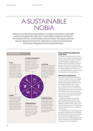 Thumbnail Nobia AB Sustainability Report 2014