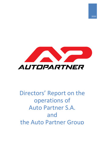 Thumbnail Auto Partner Annual Report 2020
