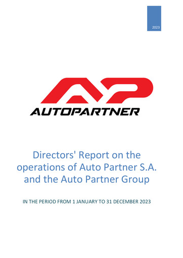 Thumbnail Auto Partner Annual Report 2023