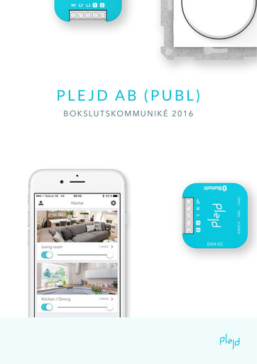 Thumbnail Plejd AB Financial Statement 2016