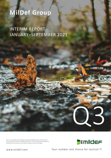 Thumbnail MilDef Group Quarterly Report 2021-q3